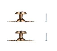 LSUAOSSUE Maniglie e pomelli in lega per armadi, Pomelli for cassetti in ceramica, 2 pezzi, rotondi, foro singolo, in lega di zinco, varie misure(75 * 32 * 31mm)