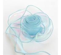 LSUAOSSUE Nastro in Organza, Nastro di Chiffon da 10 Metri, Varie Misure, Multicolore, for lavori Fai Te e Confezioni Regalo(Blue,8 x 10 Yard)