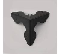 LSUAOSSUE Protezione Angoli per Libri, 33 * 33MM 10/20PCS Proteggi Angoli for Libri in Metallo Dorato Album Fotografico Angoli for scatole in for Foto(Black,20pcs 33 * 33 * 33mm)