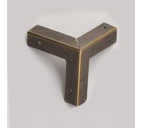 LSUAOSSUE Protezione Angoli per Libri, 33 * 33MM 10/20PCS Proteggi Angoli for Libri in Metallo Dorato Album Fotografico Angoli for scatole in for Foto(Bronze(2),20pcs 33 * 33 * 33mm)