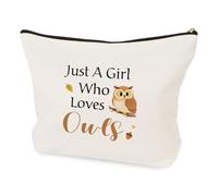 LSVGSAK Beauty case con gufo, regalo per donne e ragazze