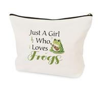 LSVGSAK Beauty case con rana e rana, regalo per donne e ragazze