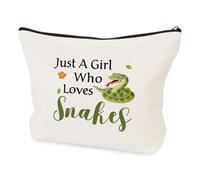 LSVGSAK Trousse per cosmetici a forma di serpente, regalo per donne e ragazze