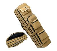 LSWKG Fucile Borsa Tattica, Borsa Porta Armi Poligono, Custodia Morbida Fodero Porta Fucili Imbottito, Zaino Fucile Caccia, Canna da Pesca Borsa, Borsa Tattica Militare Khaki,120cm