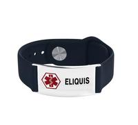 LSxAB Braccialetto da uomo con allarme medico per le donne ID emergenza allarme salute inciso al laser braccialetti da polso regolabili in silicone, Silicone, Nessuna pietra preziosa