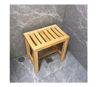 LSXIAO Sedile di sicurezza per doccia, panche per il tempo libero, legno di gomma ecologico a prova di umidità, antiscivolo, nessun montaggio richiesto per cucina, soggiorno, bagno (colore: colore