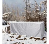 LSYALUCK Copertura per Tavolo da Esterno, 120x65x50cm/LxWxH Coprimobili da Giardino Impermeabili 420D Oxford Anti-UV, Antivento, per Set Arredo Giardino da Pranzo da Esterno