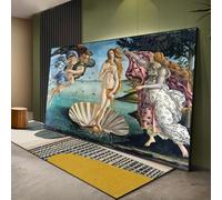 LSYALUCK Dipinto su tela La nascita di Venere Rinascimentale Famoso Botticelli Riproduzione Stampa artistica Immagine classica da parete 70x140 cm (28x55 pollici) cornice interna