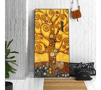LSYALUCK Gustav Klimt Albero della vita Quadri su tela Dipinti classici Riproduzioni di dipinti famosi Immagine da parete per soggiorno Immagini 70x140 cm (28x55 pollici) Senza cornice