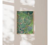 LSYALUCK Gustav Klimt, stampa artistica: paesaggio con giardino italiano, poster cinematografico, decorazione da parete per la casa, dipinto su tela (30x45cm/cornice interna)