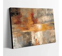 LSYALUCK Opera d'arte Pittura astratta Stampa su tela Vintage Wall Art Poster Stampa per soggiorno moderno Decorazione domestica 80x145 cm (32x57 pollici) cornice interna