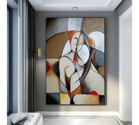 LSYALUCK Quadro su Tela Astratta Donna Sognante di Picasso Opere d'Arte Famose Soggiorno Decorazioni per la casa Quadri Astratti su Tela Poster 50x77cm (20x30in) Cornice Interna