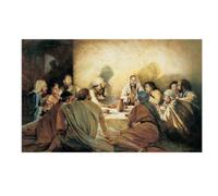LSYALUCK Ultima Cena Da Vinci Famoso dipinto su tela Poster e stampe Gesù e i discepoli Scandinavia Immagine artistica da parete per la casa 80x150 cm (31x59 pollici) Senza cornice