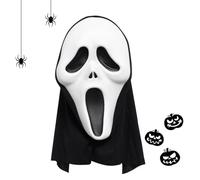 LSYCSYLY Maschera Scream in Latex Realistico - Maschera Ghostface Originale per Halloween, Carnevale e Feste di Costumi