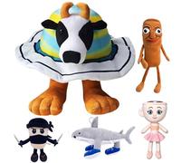 LSYCSYLY Tung Tung Tung Sahur Peluche,Peluche Brainrot, La Vaca Saturno Saturnita Peluche Fantasia a Colori, Super Morbido e Perfetto per Collezionisti e Fan(E)