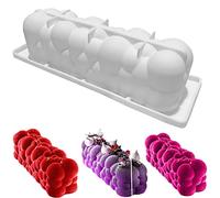 Lsydgn Bolle Nuvola Stampo in Silicone,Bubble Stampi in Silicone per Dolci,Stampi per Torte in Mousse adatto per Preparare Mousse, Cioccolatini, Brownies, Torte, ecc