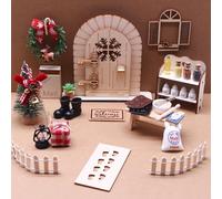 Lsydgn Porta Elfo Natale Kit,Porticina Elfo Natale,Elfo Natale Porta Magica,Accessori per Porte Magiche di Natale Decorazioni Fai da Te, Regali di Natale Fatti A Mano