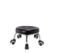 LSYHHXC 1 pz sgabello basso in metallo piccolo sgabello girevole for salone di bellezza in pelle PU impermeabile for barbiere garage ufficio a casa(Style A)