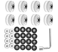 LSYHHXC Ruote da skate lampeggianti, ad alta elasticità, silenziose, luminose, con chiave di illuminazione, ruota di ricambio per skateboard a doppia fila, 73 (4)