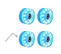 LSYHHXC Ruote di pattinaggio 4pcs Roller Pattinaggio Ruota Lampeggiante Ruote Ruote Ad Alta Velocità 60 8rs Ruota di rotolamento per Accessori Pattini a Rulli 88(Blue)