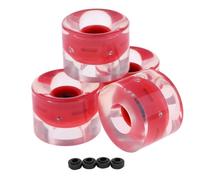 LSYHHXC Ruote di pattinaggio 4pcs Skateboard Flash Roller Ruota Penny Board Ruota Longboard PU Rotoli Lampeggianti Skateboard 60x45mm Ruote Lampeggianti 88(08)