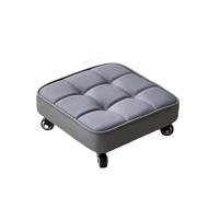 LSYHHXC Sgabello girevole for uso domestico, puleggia, sgabello basso con ruota universale, panca multifunzionale for soggiorno, camera da letto, sgabello basso girevole(Dark grey square)