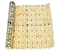 LSYHHXC Siepe Artificiale da Esterno Pannelli da Parete con Fiori Artificiali da 1 X 3,0 M, Siepe Floreale, Decorazioni for Esterni(Champagne,100cm x 200cm)