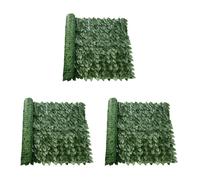 LSYHHXC Siepe Artificiale da Esterno Pannelli for recinzioni in Foglie, siepi Artificiali in plastica, schermature da Parete, Verde Multifunzionale, Decorazioni for la casa e da Giardino.(3 PCS)