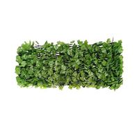 LSYHHXC Siepe Artificiale da Esterno Recinzione for la Privacy espandibile, Piante Artificiali, Schermo Decorativo, parapetto con Foglie d'Acero in Legno(70cm)