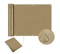 LSYHHXC Siepe Artificiale da Esterno Telo Ombreggiante Impermeabile for Balcone, Recinzione, Patio, Protezione al 95%, Vela for Terrazza, Giardino, Veranda, Piscina, Decorazione(Sand,90x300CM)