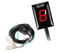 LSYQFB Contamarce Moto per Honda CBR600FS (2001-2003), Indicatore di Marcia Digitale a 6 Marce per Motocicletta ECU Mount Indicatore di Cambio Marcia per Motocicletta,A-Red