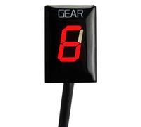 LSYQFB Contamarce Moto per Kawasaki ER-6F (2006-2011), Indicatore di Marcia Digitale a 6 Marce per Motocicletta ECU Mount Indicatore di Cambio Marcia per Motocicletta,A-Red