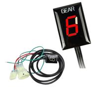 LSYQFB Contamarce Moto per Suzuki GSXR1000 2001-2016, Indicatore di Marcia Digitale a 6 Marce per Motocicletta ECU Mount Indicatore di Cambio Marcia per Motocicletta,A-Red