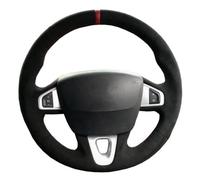 LSYSND Coprivolante per Auto in Pelle Scamosciata Nera Cucito a Mano, per Renault Megane 3 (Coupé) RS 2010 2011 2012 2013 2014 2015 2016