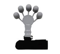 LSYYSL 1 Rinforzo per Le Dita, 1 Cinturino di Regolazione, barella per Polso in Silicone, Allenatore per la Forza della Presa per l'allungamento delle Dita, Allenamento Muscolare della Mano (Grigio)