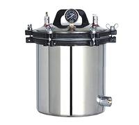 LSyySy Autoclave a Vapore Portatile 18L/24L - Sterilizzatore in Acciaio Inossidabile con prevenzione di ustioni a Secco e Sistema a Tre valvole per Maggiore Sicurezza di sterilizzazione.