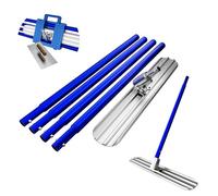 LSyySy Bull Float Concrete Tools48 '' × 8 '' Magnesio Lega di Alluminio Galleggiante per calcestruzzo con 4 maniglie combinabili Galleggiante in calcestruzzo con cassetta degli attrezzi Cazzuola Kit