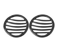 LT Easiyl 1 Paio Di Finiture Superiori Per Cruscotto In Fibra Di Carbonio 5,8x6 Cm Compatibile Con Fiat 500 2012-2015 Nero