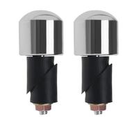 LT Easiyl 1 paio di tappi per manubrio moto argento solido
