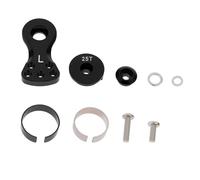 LT Easiyl 1 Set 25T 5 Fori Servo Salvavita Corno Braccio Alluminio Con Viti Dado Compatibile Con 1/10 1/8 Auto RC Compatibile Con Arrma Karton 6S (Nero)