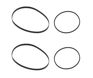 LT Easiyl 1 set cinghia di trasmissione di ricambio per registratore a doppia cassetta compatibile con Pioneer CT-W606DR 104 x 3,8 x 0,6 mm/74 x 1,1 x 1,1 mm