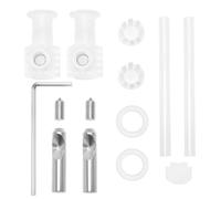 LT Easiyl 1 set di accessori di montaggio per sedile WC Viti per coperchio WC in acciaio inox cerniere di fissaggio superiori accessori per WC appesi a parete coperture per WC di ricambio