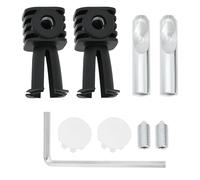 LT Easiyl 1 set di bulloni di fissaggio per WC a parete compatibili con Geberit compatibile con Grohe 38,8 x 75,5 mm Kit di ancoraggio per WC a parete