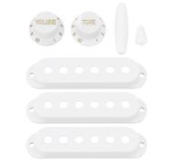 LT Easiyl 1 Set Di Copri Pickup In Stile Vintage Con Manopole Interruttore Punta Del Braccio Del Tremolo Kit Di Accessori Compatibile Con Fender Stratocaster Strat