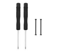 LT Easiyl 1 set di perni di riparazione per cinturino orologio con 2 aste a vite in metallo, 2 cacciaviti compatibili con Garmin Fenix 7/7pro/6/6pro/5/5 Plus, nero