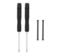 LT Easiyl 1 set di perni di riparazione per cinturino orologio con 2 aste a vite in metallo, 2 cacciaviti compatibili con Garmin Fenix 7X/7Xpro/6Xpro/5X Plus/3/3 HR, nero