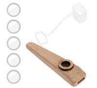 LT Easiyl 1 Set Di Strumenti Kazoo Orff In Legno Partner Musicale Kazoo Per Chitarra Ukulele Violino Accompagnamento Al Pianoforte Con Membrana Inclusa 103x25x15mm