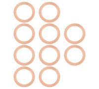 LT Easiyl 10 Pezzi Anello Di Tenuta Tappo Di Scarico Dell'olio Tappo Di Scarico Dell'olio Per Automobile Guarnizione In Rame Compatibile Con 451 FORTWO Compatibile Con 451 SMART 32x22x1mm