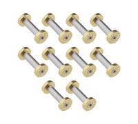LT Easiyl 10 Pz M4 Viti Maniglia Dadi Maniglia Bullone Rivetti Vite Rivetti Albero In Acciaio Inossidabile Per Coltelli Da Guida Tattici Lunghezza Totale 17mm