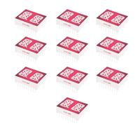 LT Easiyl 10Pcs Display LED Rosso Comune Anodo Riso Display Digitale 25.2x21.1x7.8mm per Bilancia Elettronica Auricolare Bluetooth Display Digitale